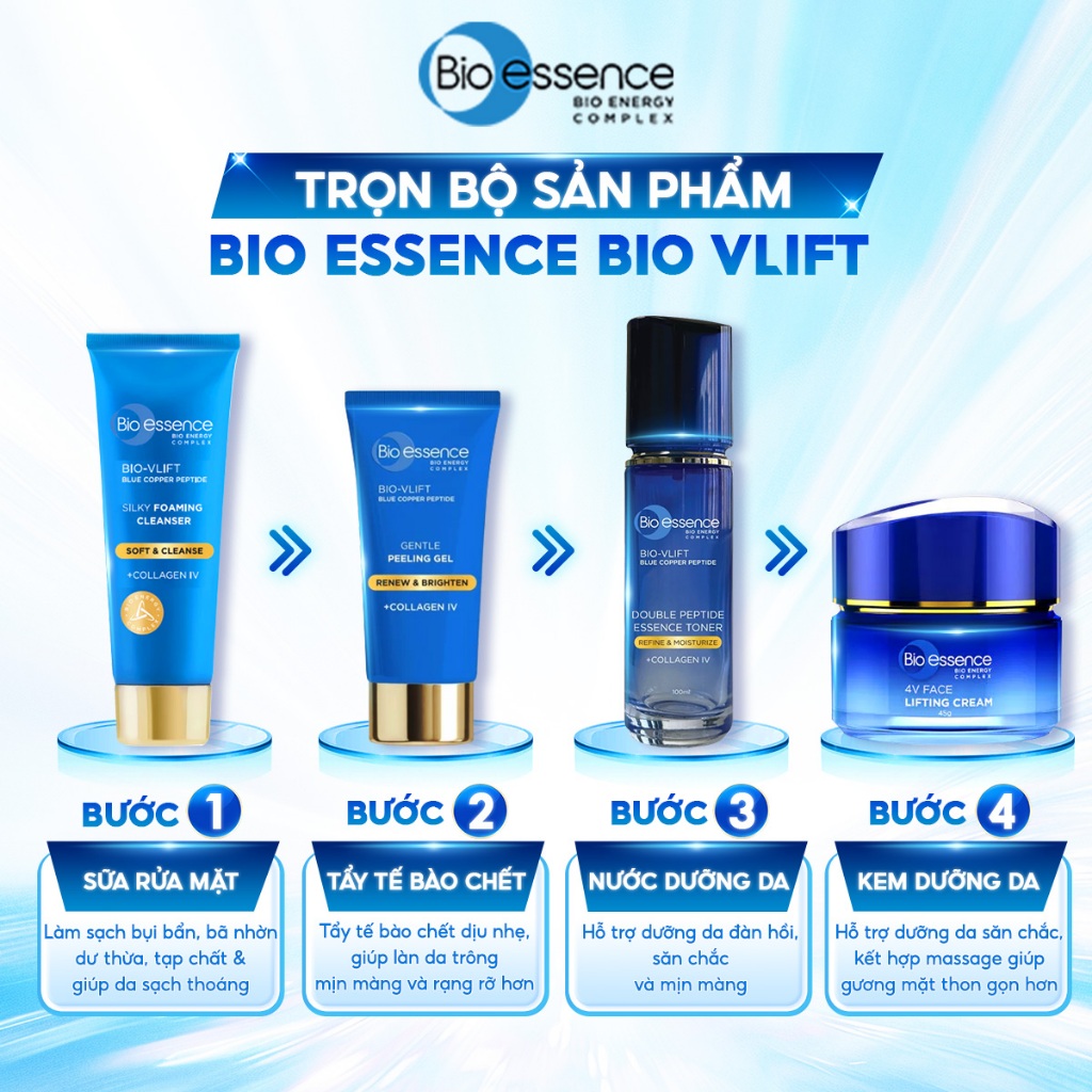 [VHL x Bio-essence] Nước Cân Bằng Dưỡng Da Bio-Renew Peptide-75 Chiết Xuất Sữa Ong Chúa 100ml tặng 1 túi ST 200g