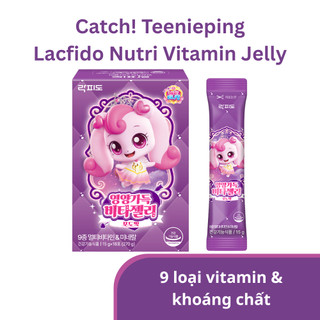 Set dùng thử Catch! Teenieping Ss6 Thạch dinh dưỡng cho bé Lacfido Vitamin/Kẽm/Canxi/Arginine Jelly (15g x 4 sticks)
