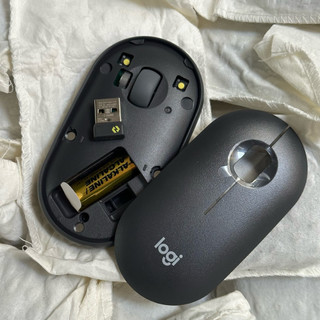 [New-Nobox] Bao nhận app Logi Option+  Chuột Silent Logitech M350 Pebble/ M350s - Kết Nối Bluetooth và Đầu Thu USB