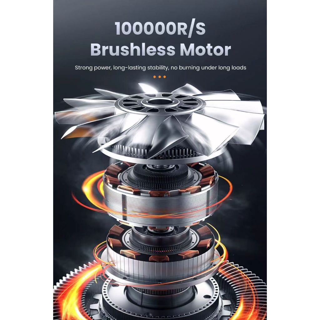 Quạt gió bạo lực X8 – Phiên bản mới, tốc độ cao, thổi cực mạnh Máy Thổi Turbofan Không Chổi Than Mạnh Mẽ Và Cầm Tay Tốc