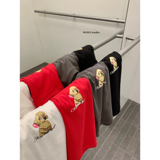 𝐏𝐡𝐢𝐞𝐧 𝐖𝐆𝐖𝐄 | (Sẵn) w8915 Áo Thun Ôm Cộc Tay Cổ Tròn Hình In Cún 4 Màu