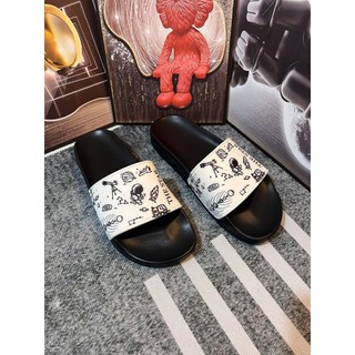 Dép lê quai ngang thời trang nam OFF WHITE chữ nhỏ chéo siêu đẹp-Dép nam hot cá tính boy phố Hottrend 2026