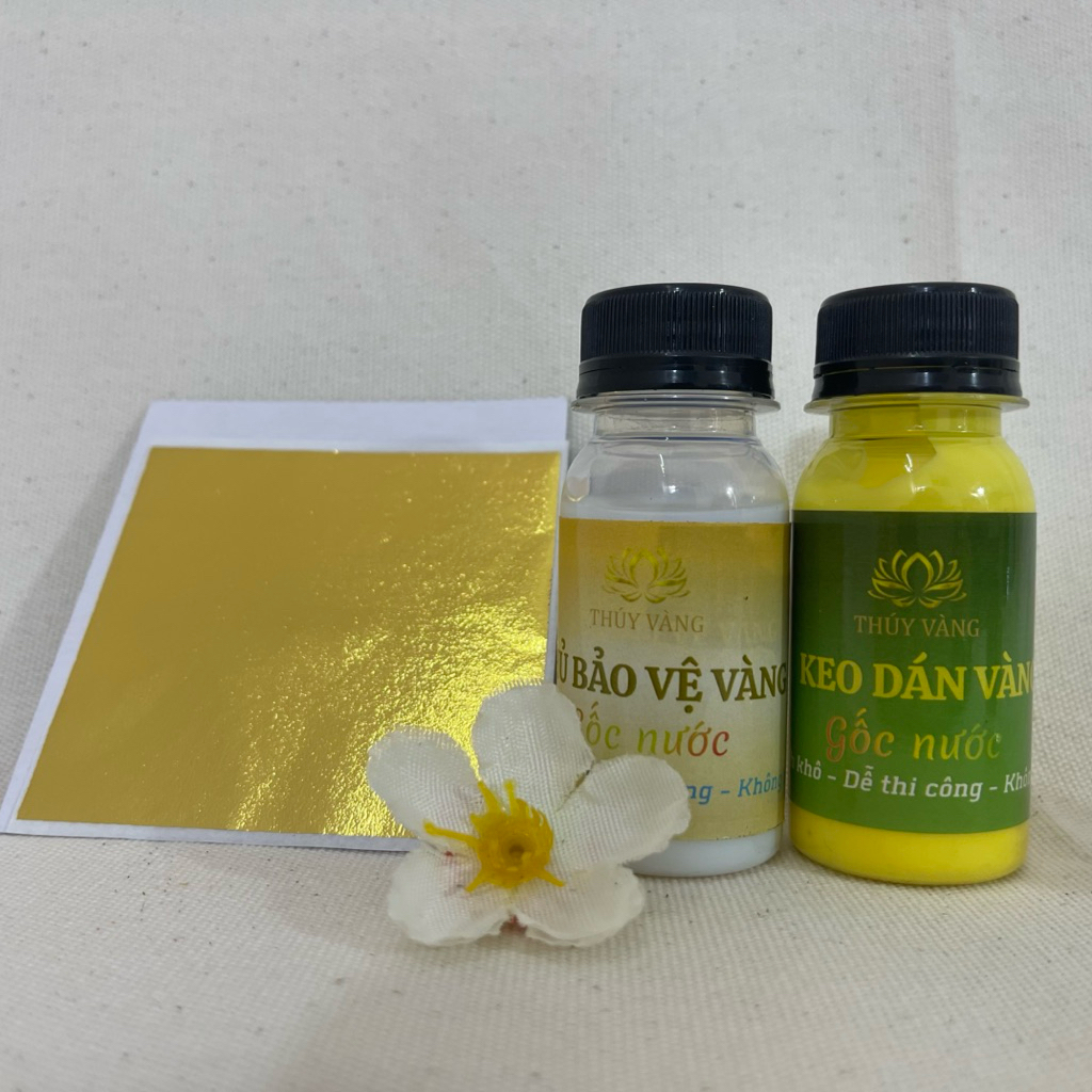 KEO DÁT VÀNG gốc nước chuyên dát lá vàng, keo dán nhanh khô dễ làm cho người mới trang trí tượng, DIY 100ml /50ml /30ml