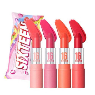 Son thỏi lì Hàn Quốc 16Brand Matte Liptick Fruit siêu mềm mịn mướt Full Size 3,4g