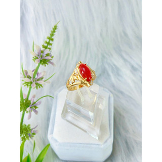 nhẫn đá xanh, đá đỏ chuẩn màu vàng24k, sang trọng quý phái , trang sức dành cho nữ .
