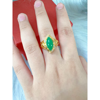 nhẫn đá xanh, đá đỏ chuẩn màu vàng24k, sang trọng quý phái , trang sức dành cho nữ .