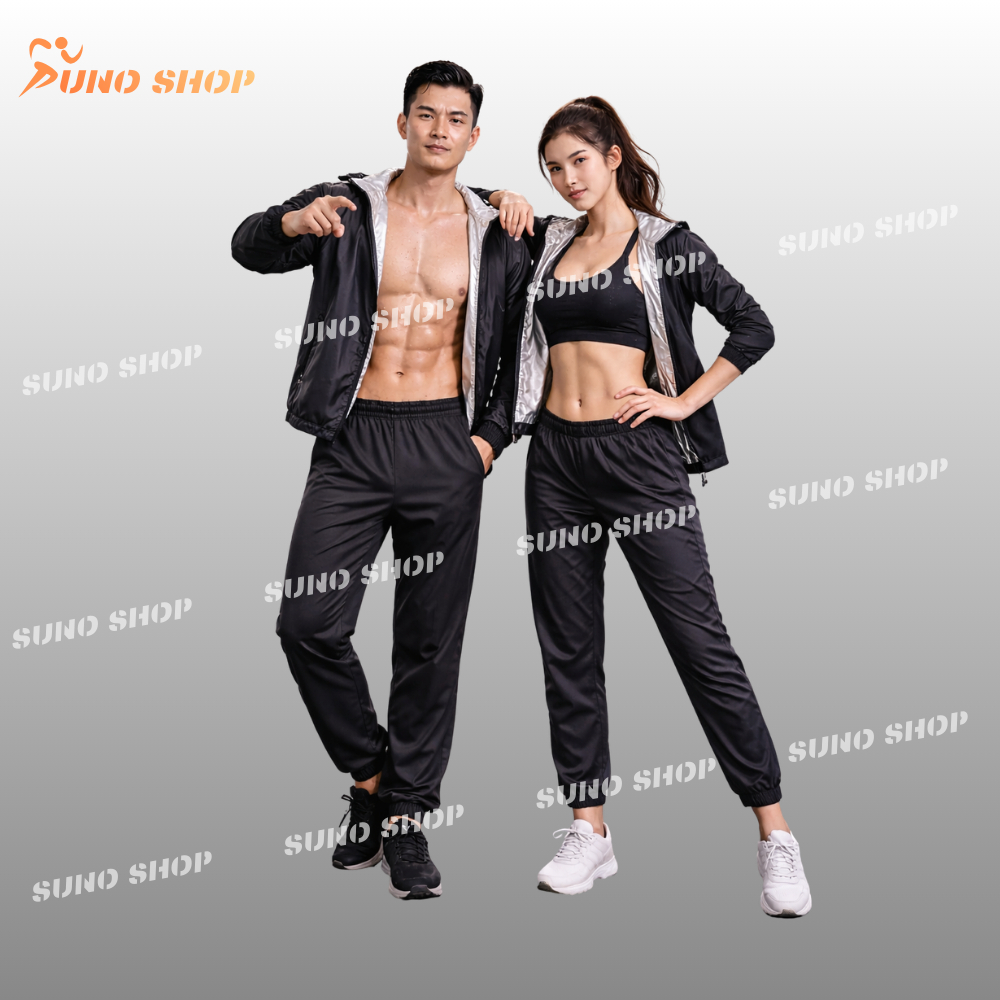( NEW QUÀ TẶNG) Quần Áo Ép Cân Ký Nam Nữ Sport Lót Phủ Bạc Nano - Ra Mồ Hôi Nhanh Chống Thấm Nước Phù Hợp Chơi Thể Thao