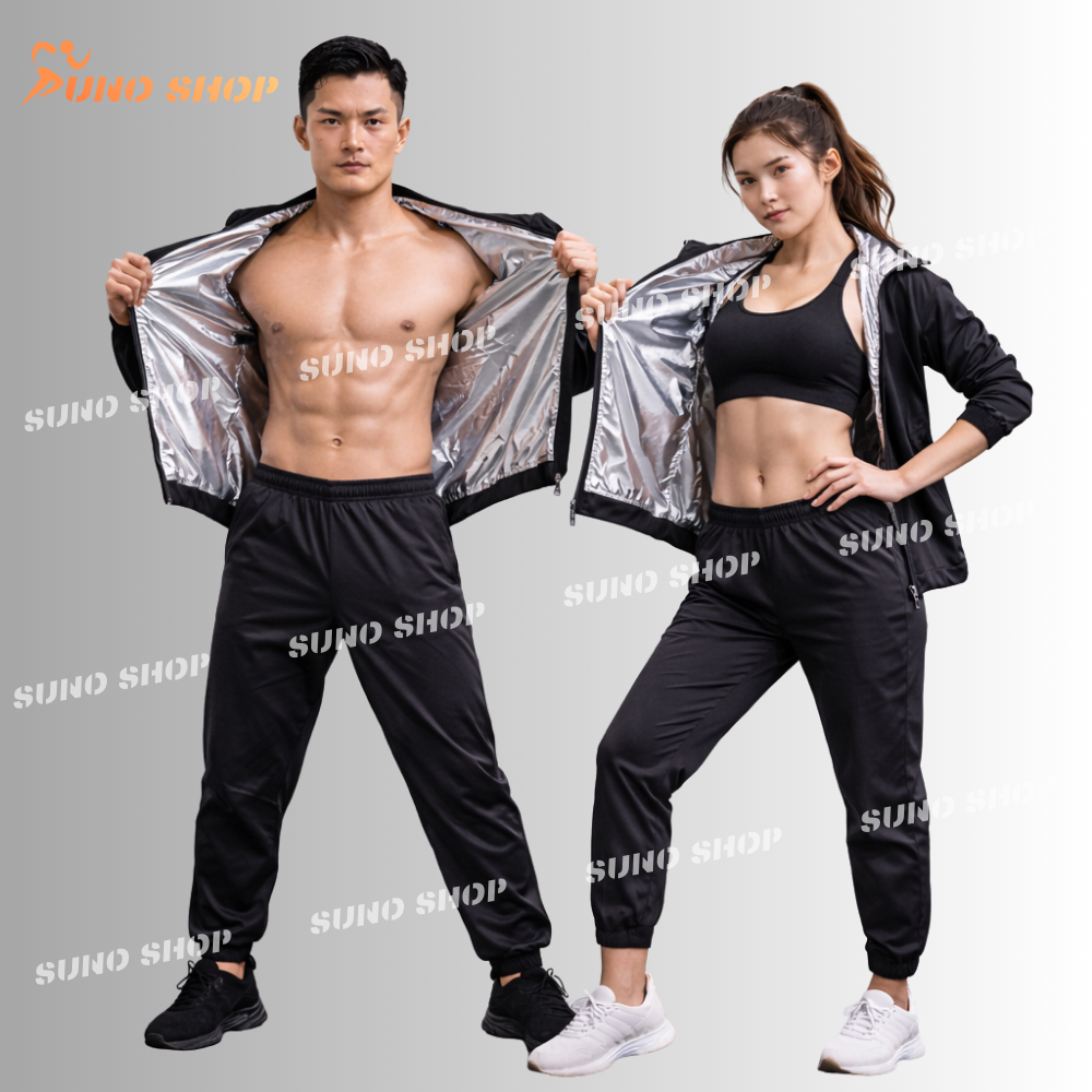 ( NEW QUÀ TẶNG) Quần Áo Ép Cân Ký Nam Nữ Sport Lót Phủ Bạc Nano - Ra Mồ Hôi Nhanh Chống Thấm Nước Phù Hợp Chơi Thể Thao