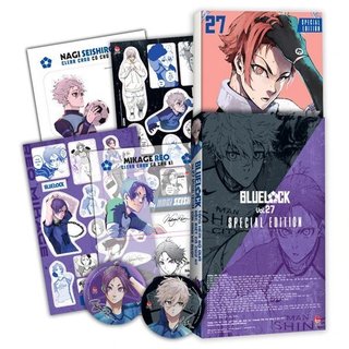 Truyện tranh - BlueLock  27 - Bản Đặc Biệt seal - Tặng Kèm Bộ 3 Quà Tặng Có Chữ Kí Của Nagi Và Reo, Clear Card + Sticker