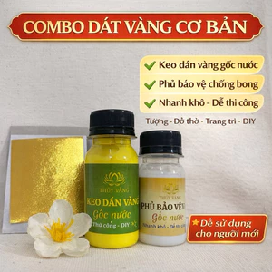 KEO DÁT VÀNG gốc nước chuyên dát lá vàng, keo dán nhanh khô dễ làm cho người mới trang trí tượng, DIY 100ml /50ml /30ml