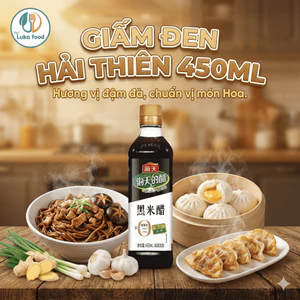Giấm Đen Hải Thiên 450ml - Vị Chua Dịu, Thơm Nồng, Giấm Tiều Pha Nước Chấm Há Cảo, Hủ Tiếu, Hàng Nội Địa Luka Food