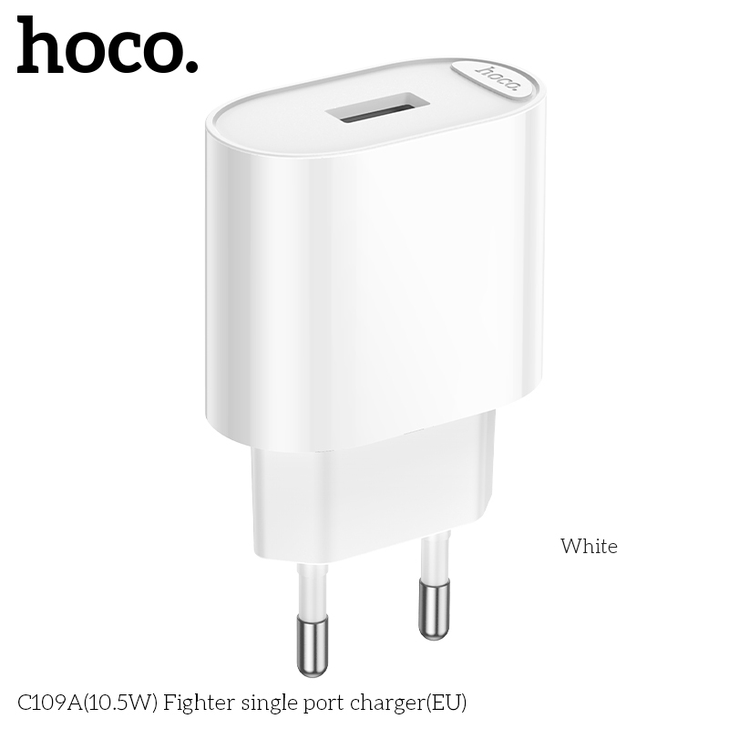 Củ Sạc USB 10.5W HOCO C109A Kèm Dây Sạc 3 Đầu Type C / Micro / iP – Sạc Nhanh 2.1A An Toàn