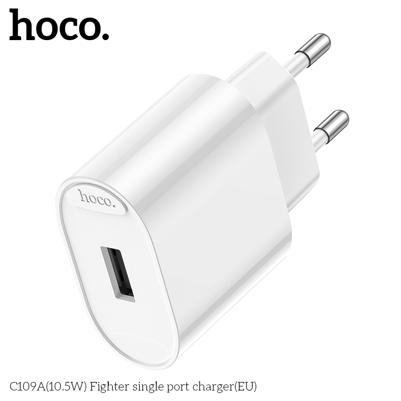 Củ Sạc USB 10.5W HOCO C109A Kèm Dây Sạc 3 Đầu Type C / Micro / iP – Sạc Nhanh 2.1A An Toàn