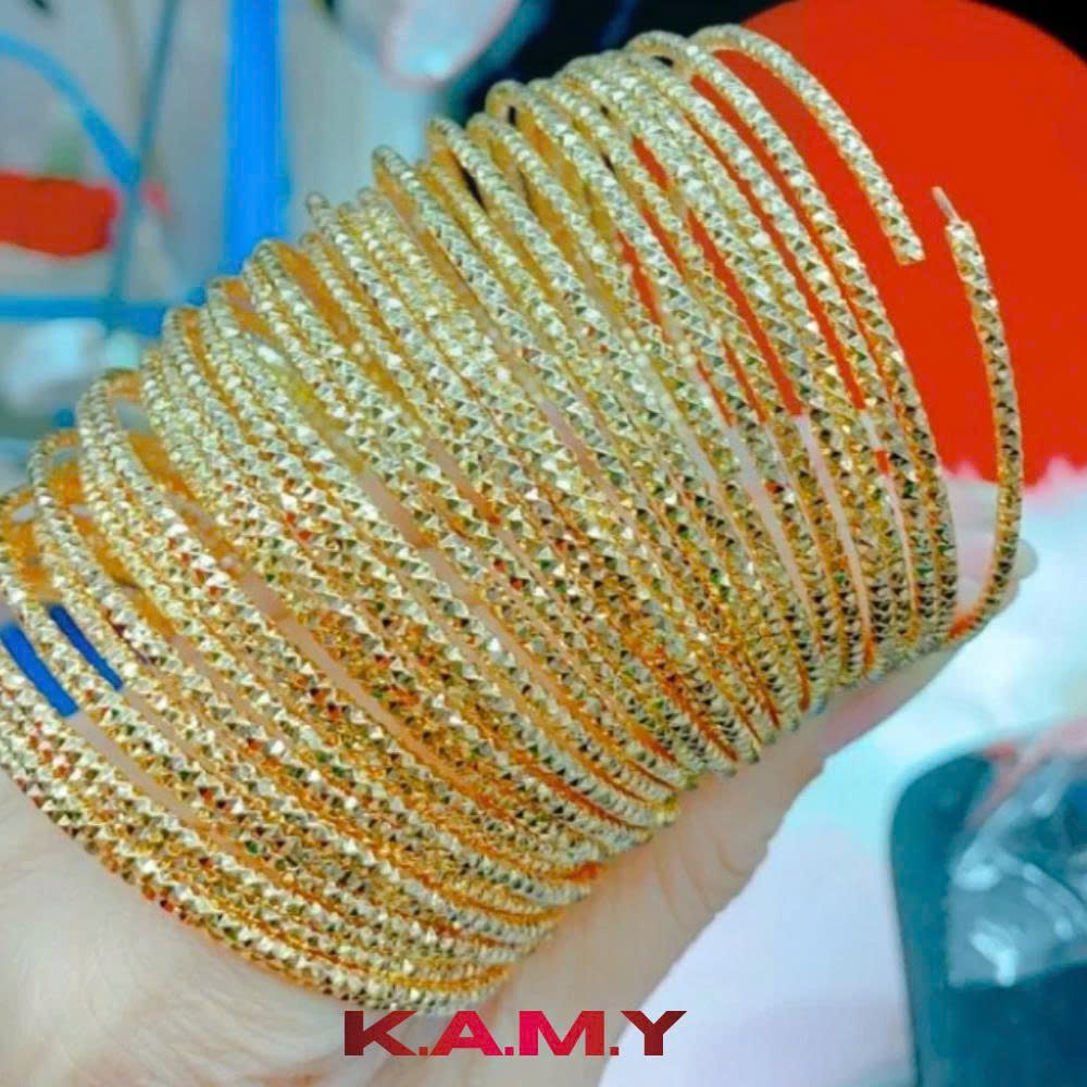 Bộ Ximen Kim Cương Nhuyễn 7 Chiếc Khóa Xỏ Chuẩn Màu – Vòng Tay Xỏ Khóa Sang Trọng, Sáng Bền Màu
