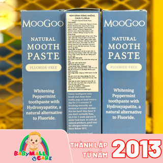 Kem Đánh Răng MooGoo Nano Hydroxyapatite Không Fluoride Cho Gia Đình Babymall & Care