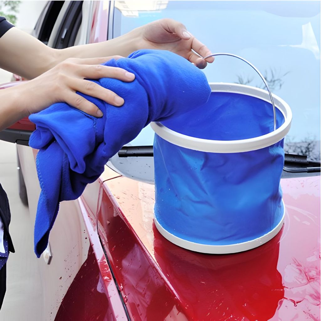 Xô Gấp Gọn 9L Cao Cấp – Xô Đựng Nước Đa Năng, Rửa Xe, Du Lịch, Cắm Trại Tiện Lợi