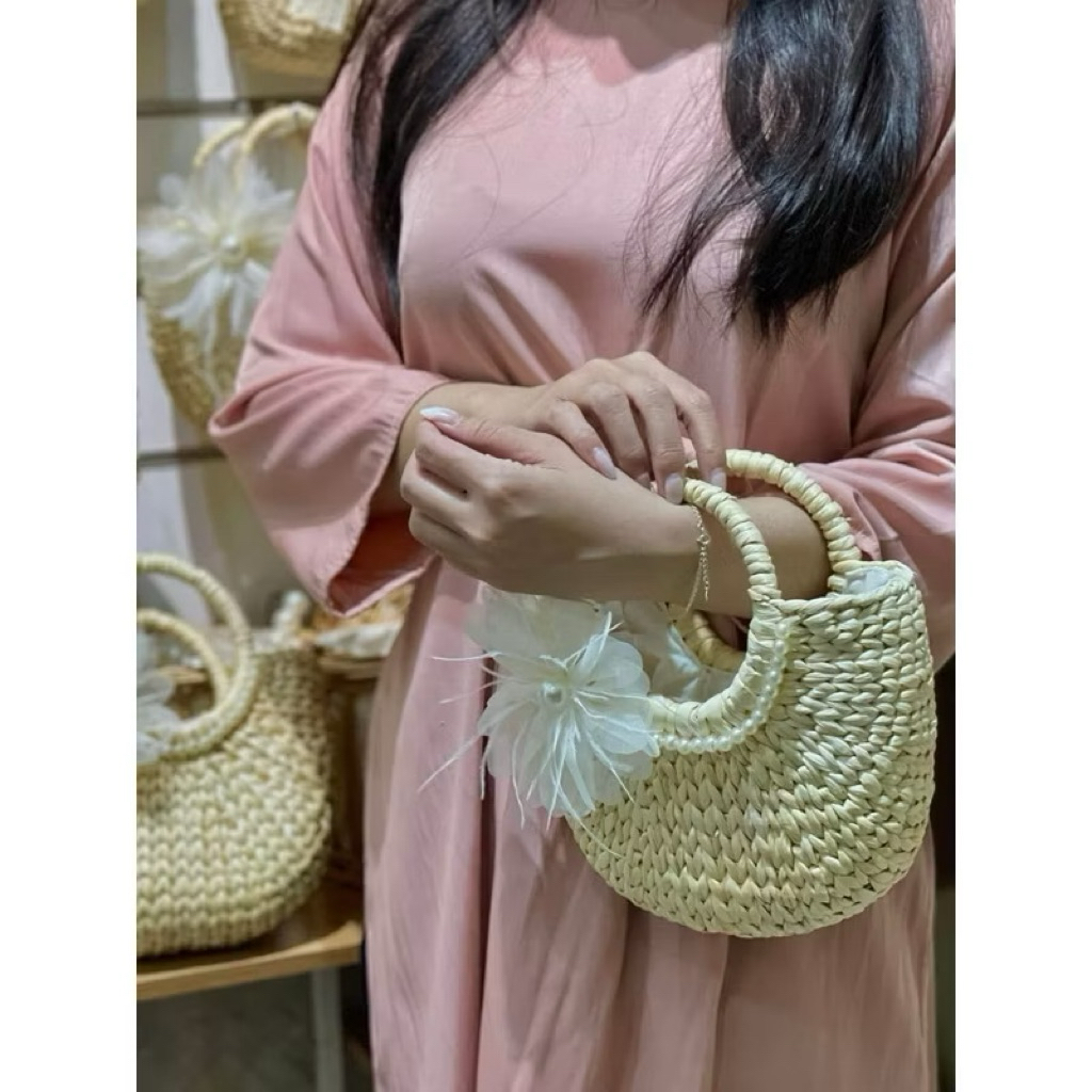 Kho sỉ túi cói - Túi lục bình chụp hình đi biển- Túi đi du lịch vintage