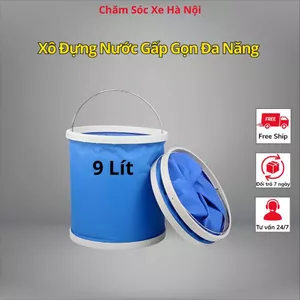 Xô Gấp Gọn 9L Cao Cấp – Xô Đựng Nước Đa Năng, Rửa Xe, Du Lịch, Cắm Trại Tiện Lợi