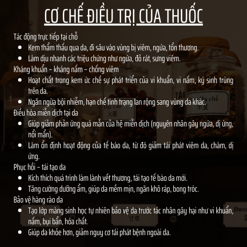 Cao bôi da liễu - viêm da cơ địa, nấm ngứa, chàm, á sừng, vảy nến, Eczema, Zona - Đông Cát Đường