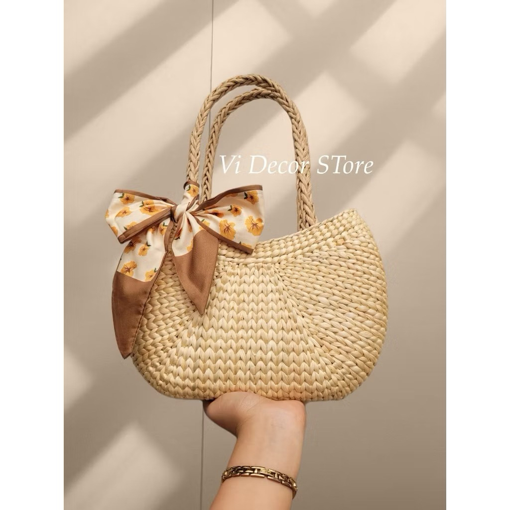 [ Kho sỉ ] Túi lục bình hanmade chụp ảnh áo dài, chụp ảnh thời trang , đi biển đi chơi đi du lịch