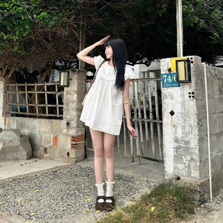 Đầm Babydoll 2 Lớp Form Rộng Kèm Quần Bí Phồng Bo Chun – Váy Dáng Ngắn Tay Phồng Nữ Tính Dễ Thương Ao252_P
