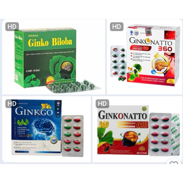 Viên uống bổ não Ginkgo biloba , hộp 100 viên nang mềm , vinaphar 1