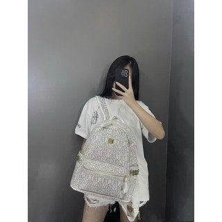 ( Mở Bán ) Balo đi học size to 40 nam nữ họa tiết MKL ( Kèm Móc Cún ) mới thời trang đựng vừa sách vở A4 đi chơi đi học