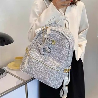 ( Mở Bán ) Balo đi học size to 40 nam nữ họa tiết MKL ( Kèm Móc Cún ) mới thời trang đựng vừa sách vở A4 đi chơi đi học