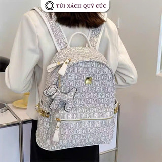 ( Mở Bán ) Balo đi học size to 40 nam nữ họa tiết MKL ( Kèm Móc Cún ) mới thời trang đựng vừa sách vở A4 đi chơi đi học