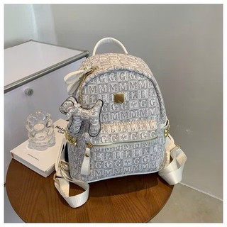 ( Mở Bán ) Balo đi học size to 40 nam nữ họa tiết MKL ( Kèm Móc Cún ) mới thời trang đựng vừa sách vở A4 đi chơi đi học