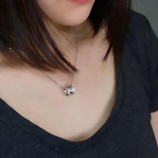 Bestseller-Dây Chuyền Nữ Phong Cách Sang Trọng Nhẹ | Charm Chữ Cái Thời Trang Trên Chuỗi Thập Tự |Màu Bạch Kim Sáng Bóng