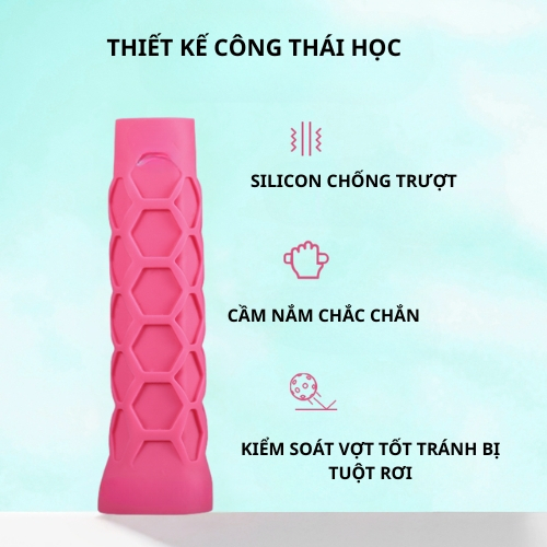 Quấn bọc cán vợt PICKLEBALL, cải thiện độ bám silicon chống trượt va chạm bảo vệ cán vợt