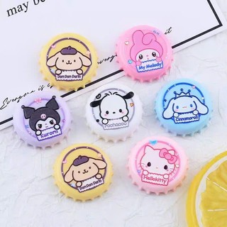 Set 12 charm : Nắp chai cute -Set Charm Hello Kitty Kuromi Melody Pochacco - charm gắn dép siêu yêu