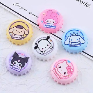 Set 12 charm : Nắp chai cute -Set Charm Hello Kitty Kuromi Melody Pochacco - charm gắn dép siêu yêu