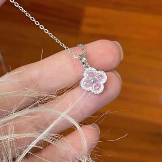 Vòng Cổ Nữ Phong Cách Hoa Văn Tinh Tế - Mặt Dây Hình Hoa Cỏ Thanh Lịch - Trang Sức Đi Chơi, Làm Quà Tặng Sinh Nhật
