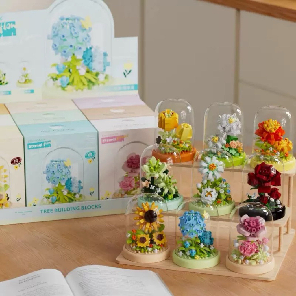 [MUA 4 TẶNG 1] Mô Hình Hoa Lồng Kính 3D AndyTOY - Đèn Ngủ Trang Trí, Quà Tặng Sinh Nhật, Người Yêu Sáng Tạo