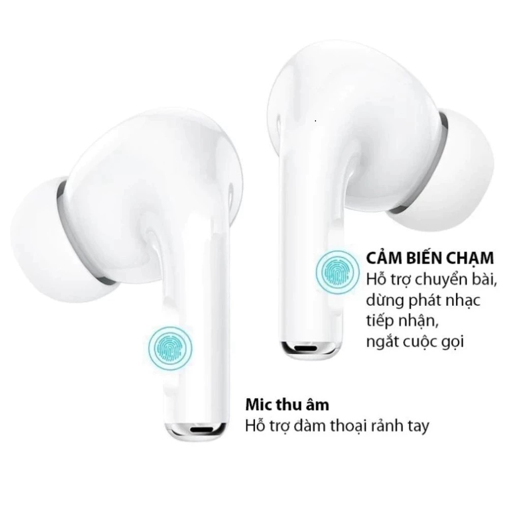 Tai nghe Bluetooth Không Dây Pro 2 Bản 8H Định Vị Đổi Tên Nghe Nhạc Dùng Cho Mọi Dòng Máy Bảo Hành