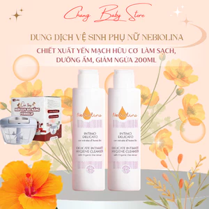 Combo 2 hộp Dung dịch vệ sinh phụ nữ NeBiolina chiết xuất Yến mạch Hữu cơ,làm sạch, dưỡng ẩm, giảm ngứa 200ml