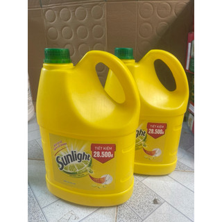 Combo 2 Can Nước Rửa Chén Sunlight Hương Chanh 7200ml Sạch Dầu Mỡ Tiện Dụng