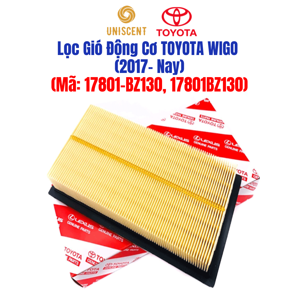 Lọc Gió Động Cơ WIGO (2017- Nay)- (Mã: 17801BZ130)- Chính Hãng Xịn