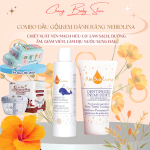 Combo Dầu gội và Kem đánh răng NeBiolina chiết xuất Yến mạch hữu cơ từ Ý