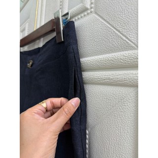 Quần dài nữ lưng tây LINEN 100%, quần không ly, ống 30cm, size cho eo từ 70~82cm. JUNE LINEN #QD14