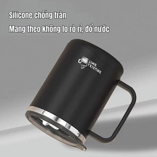 [TẶNG KÈM ỐNG HÚT INOX] Cốc Inox Cao Cấp 480ml, Ly Uống Cà Phê Trà Sữa, Dung Tích Lớn, Thiết Kế Hiện Đại, Tiện Lợi