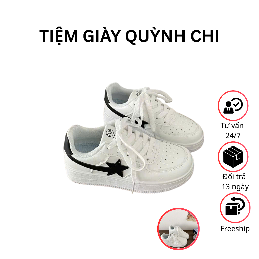 Giày Thể Thao Nữ Form Basic Full Trắng Maba – Sneaker Trắng Hottrend ...