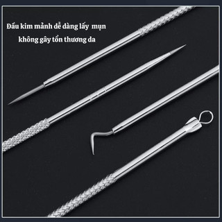 [DỤNG CỤ NẶN MỤN] Bộ dụng cụ nặn mụn chuyên mụn 8 món và 3 món, tặng kèm hộp, hỗ trợ lấy mụn đầu đen, mụn bọc