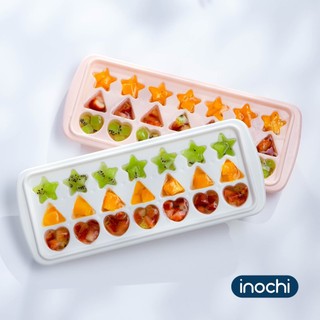 Khay đá nhựa Kari Inochi kháng khuẩn có nắp chống mùi không dính đá dễ lấy dùng cho đồ uống