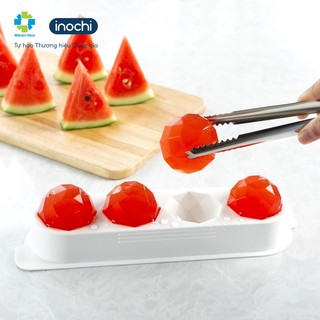 Khay đá nhựa Kari Inochi kháng khuẩn có nắp chống mùi không dính đá dễ lấy dùng cho đồ uống
