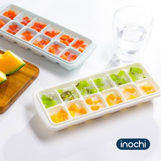 Khay đá nhựa Kari Inochi kháng khuẩn có nắp chống mùi không dính đá dễ lấy dùng cho đồ uống
