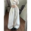 Quần kaki cạp trễ ống rộng màu trắng đen xếp ly cạp phối khuy cài chất thô mềm QKK012-Tiktik