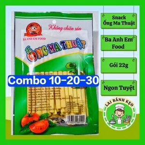 Combo 10-20-30 Gói Snack Ống Ma Thuật, Ba Anh Em Food, Gói 22g